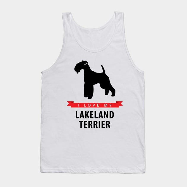 I Love My Lakeland Terrier Tank Top by millersye